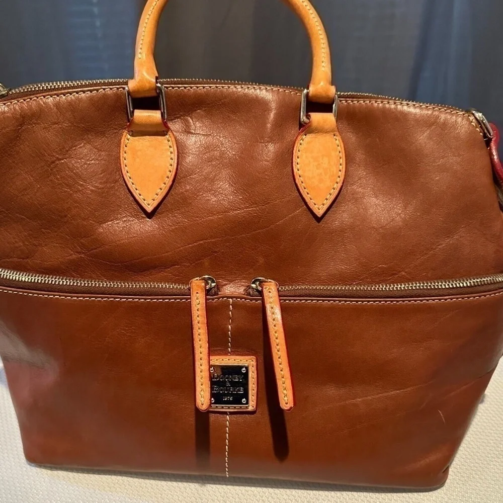 Dooney & Bourke Double Front Pocket Satchel/Crossbody EUC
